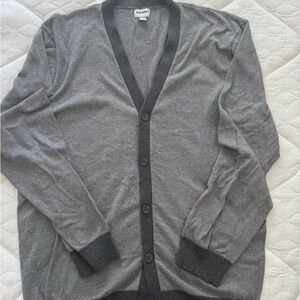 Old Navy Men's Charcoal and Gray Cardigan